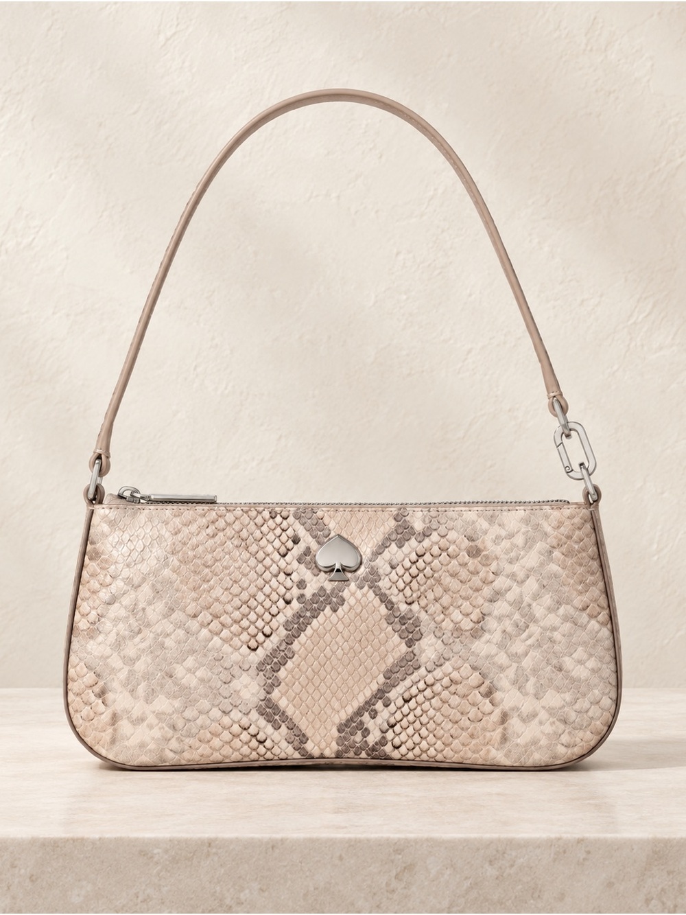 Kate Spade Kayla Snake Embossed Convertible Wristlet Pink Multi NWT